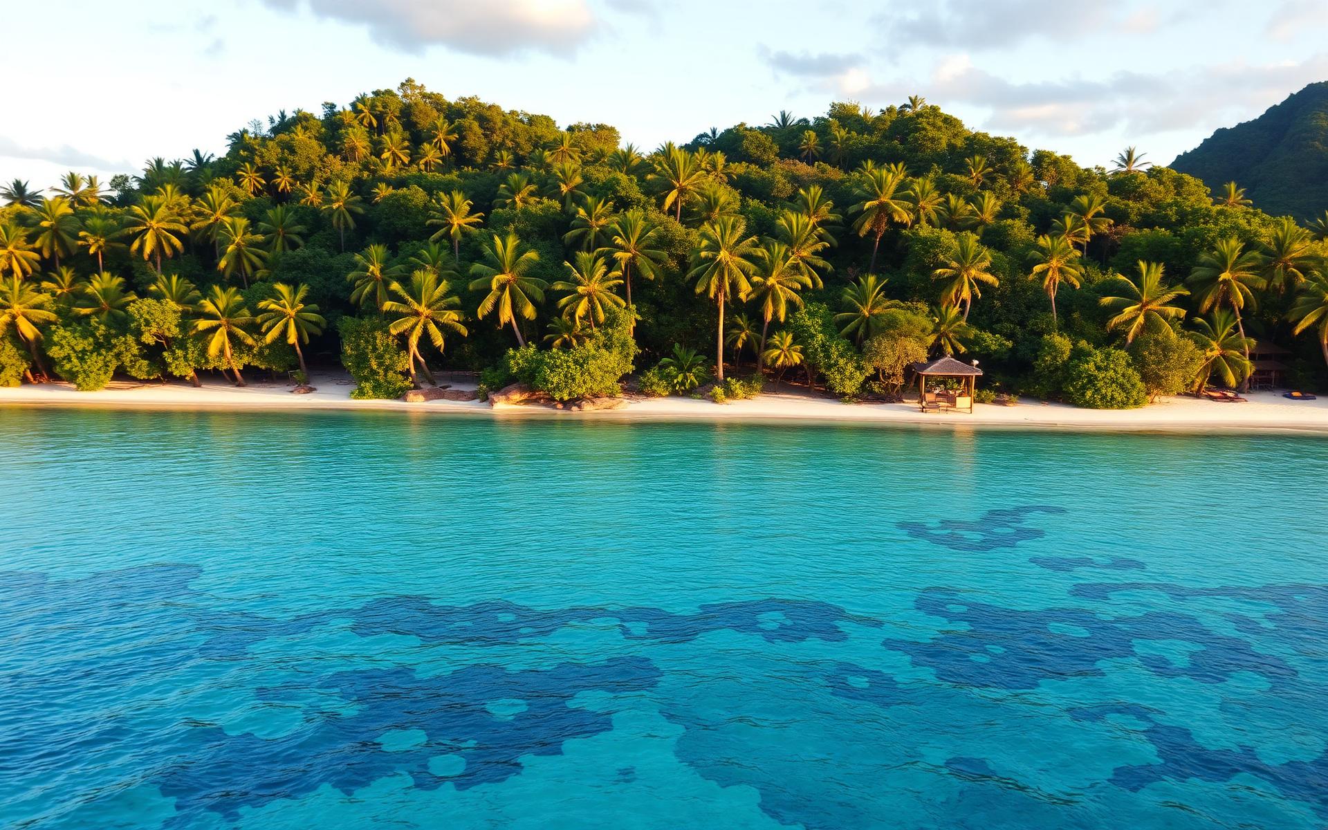 A beautiful tropical landscape